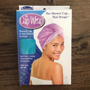Brand new in box Shower cap hair towel wrap